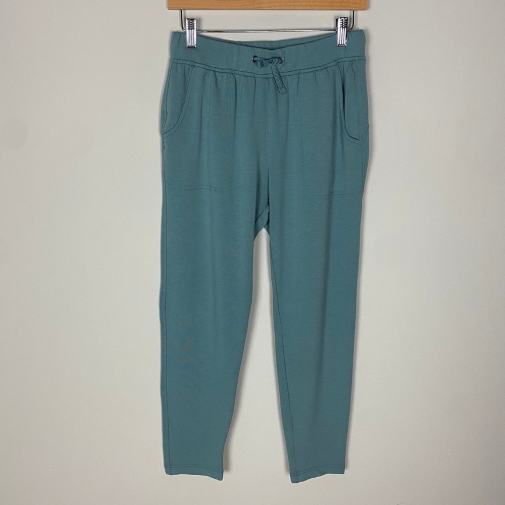 FREE FLY Women's‎ Bamboo Fleece Lounge Pants Womens XS Teal Drawstring Casual